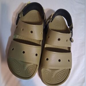 CROCS Clogs Classic All-Terrain Sandals – Olive Green, Women 11 / Men 9